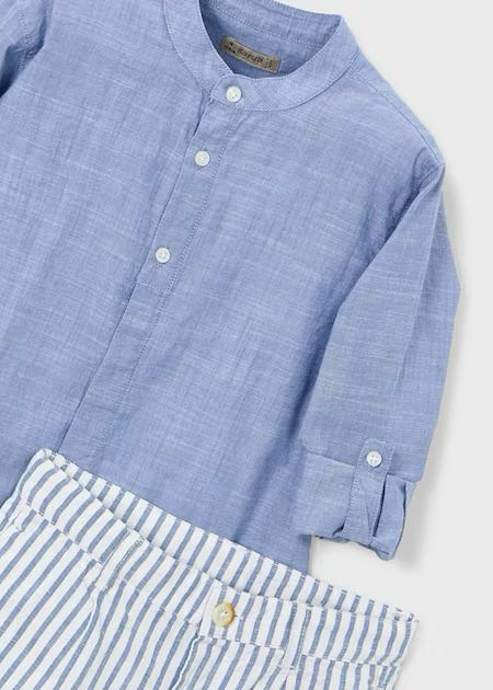 Conj bermuda camisa m/L c/ma