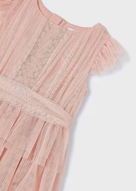 Vestido tul plisado