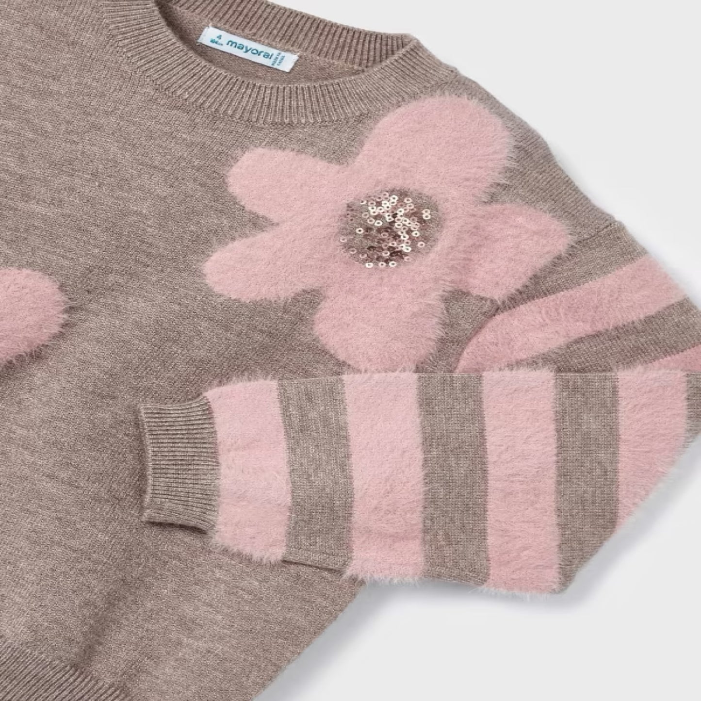 Jersey intarsia pelo