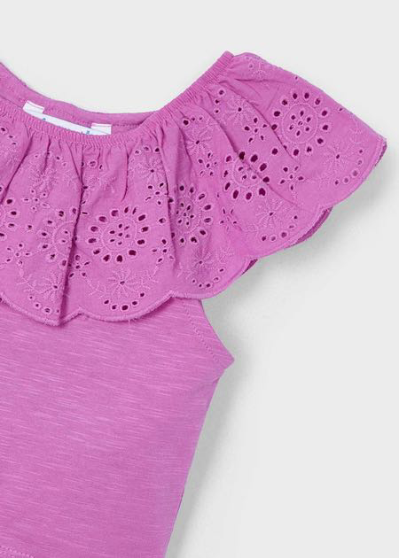 Camiseta m/c combinada