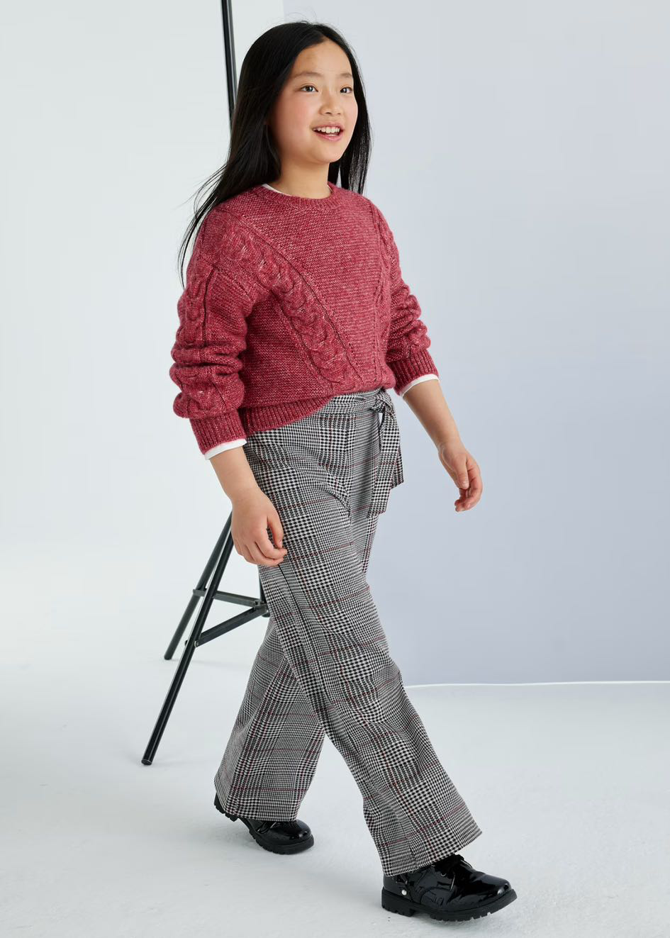 Pantalón punto jacquard