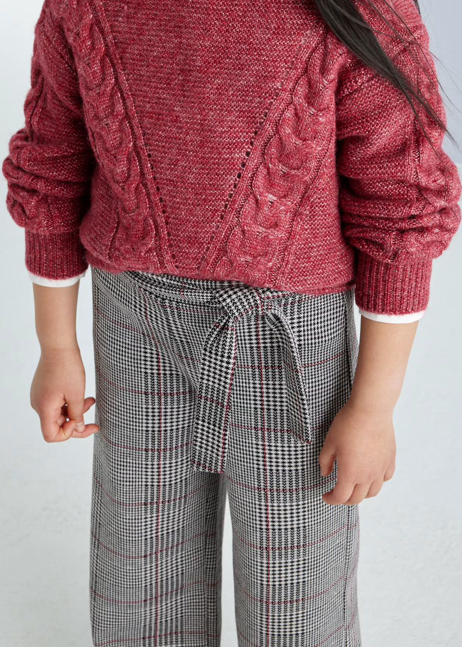 Pantalón punto jacquard