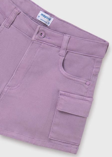 Pantalón corto sarga cargo