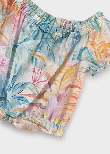 Blusón estampado nudo