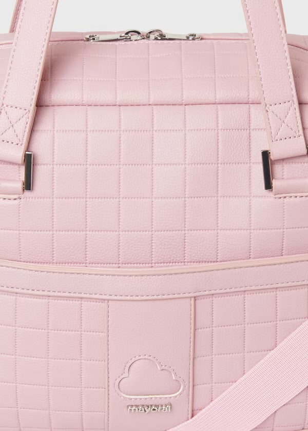Bolso acolchado y portachupete
