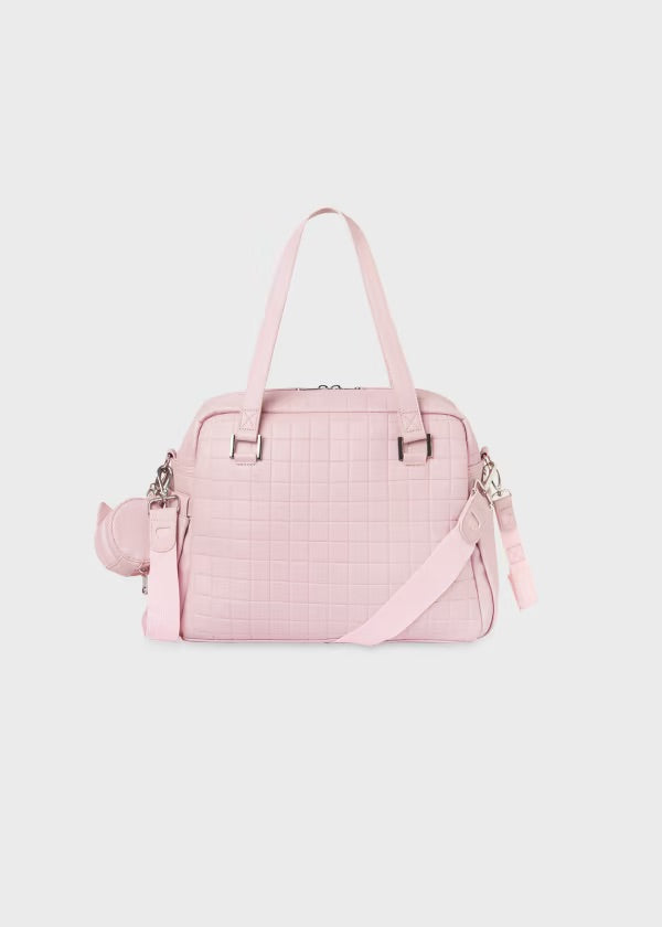 Bolso acolchado y portachupete