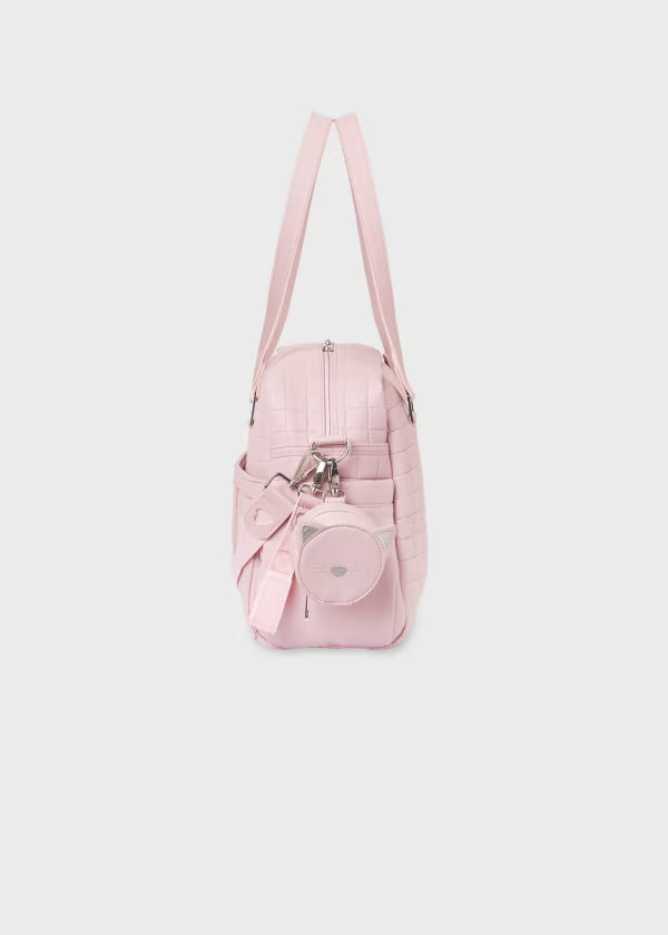 Bolso acolchado y portachupete
