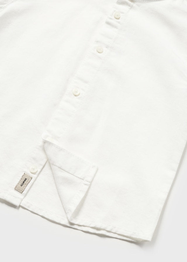 Camisa m/c cuello Mao lino