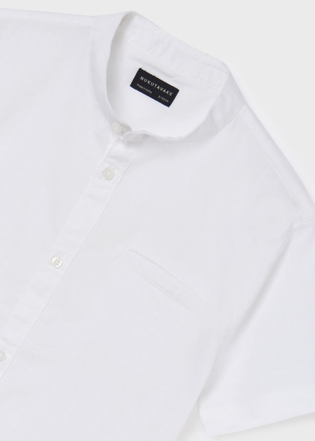 Camisa m/c cuello mao