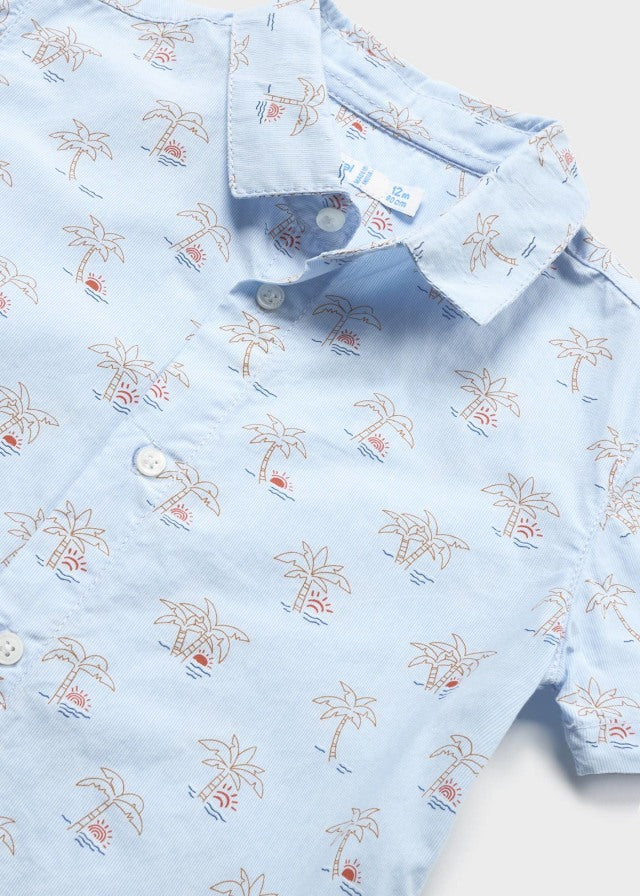 Camisa m/c estampado grande