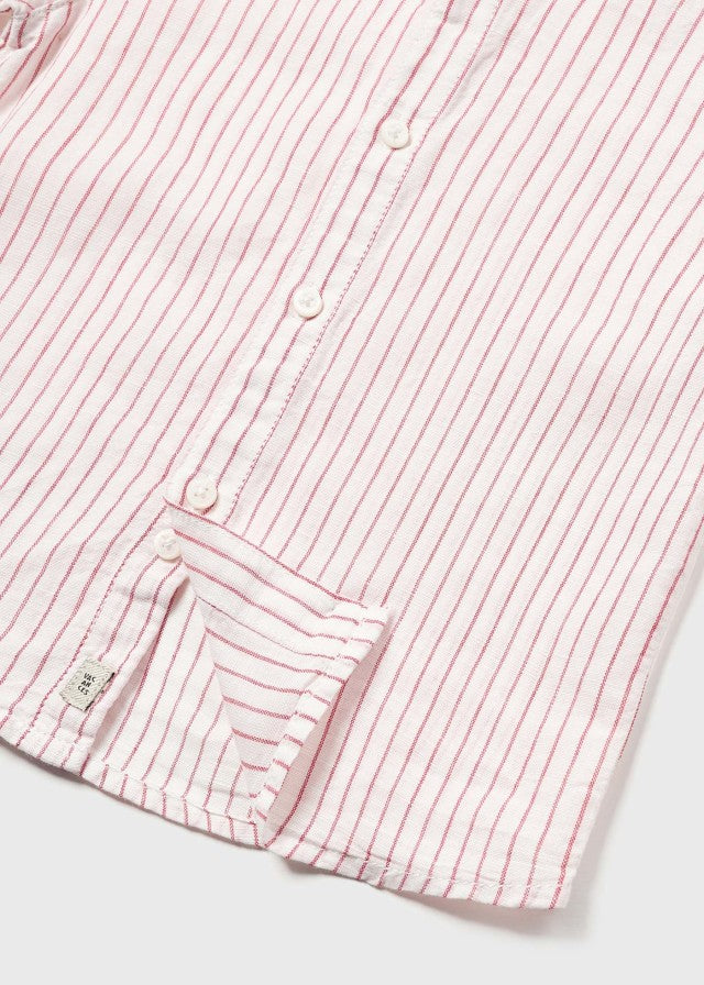 Camisa m/c cuello lino