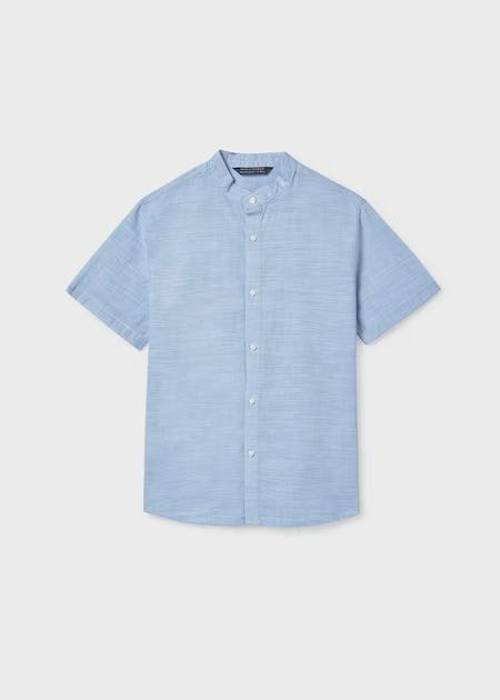 Camisa m/c cuello mao