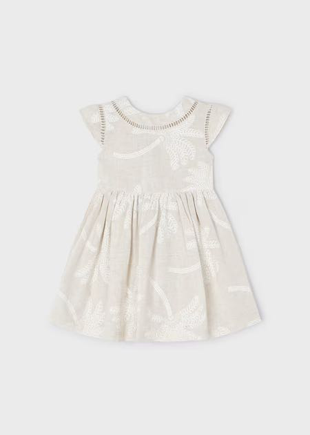 Vestido palmeras puff