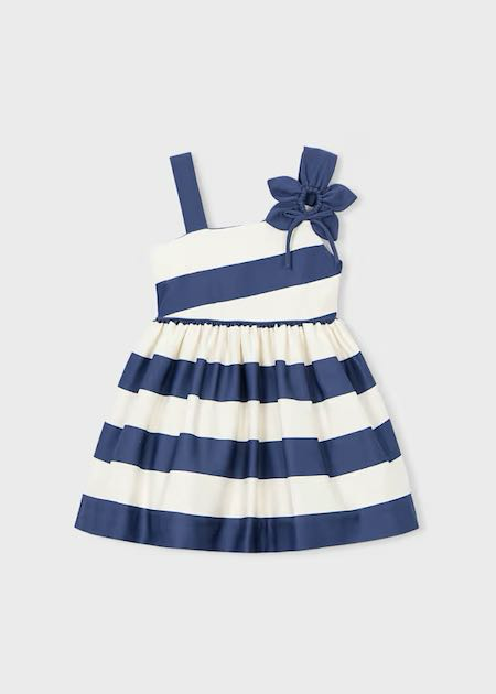 Vestido asimétrico flor