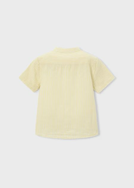 Camisa m/c cuello mao  lino