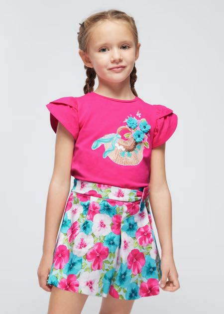 Falda pantalón satén