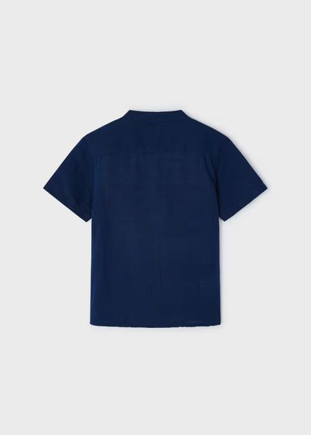 Camisa m/c cuello mao lino