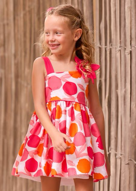 Vestido asimétrico flor