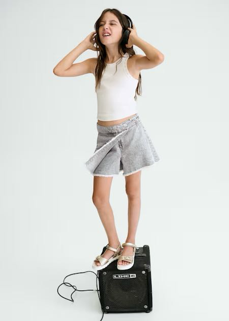 Falda pantalón tejana