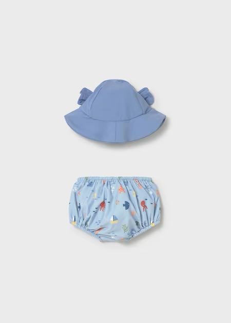 Conj bañador pañal y gorro
