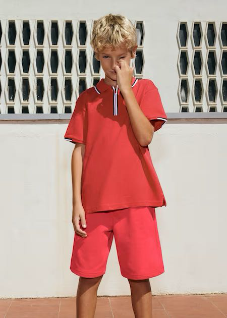 Bermuda felpa básica