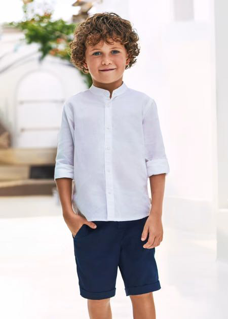 Bermuda lino suiting