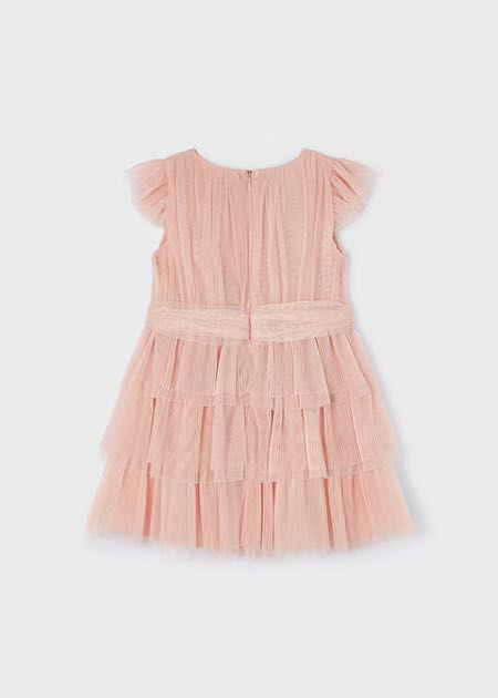 Vestido tul plisado