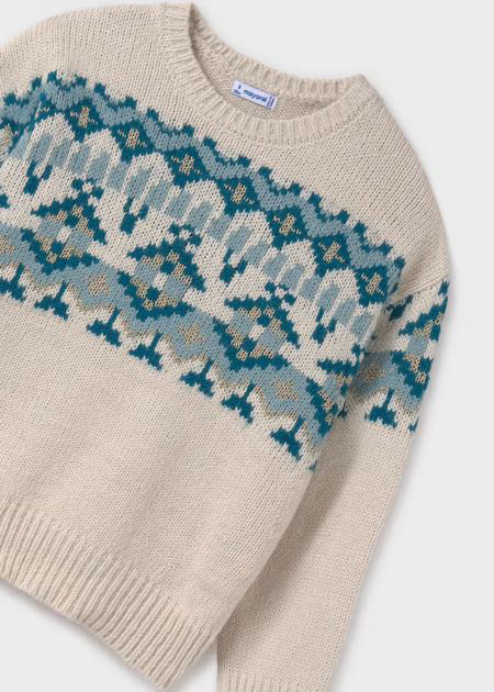 Jersey jacquard cenefa