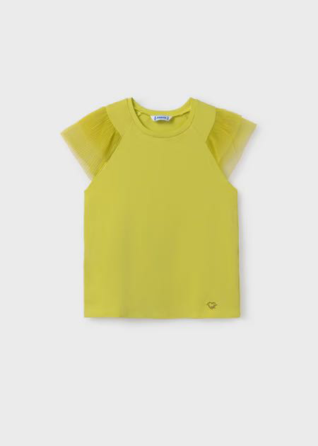 Camiseta m/c manga tul