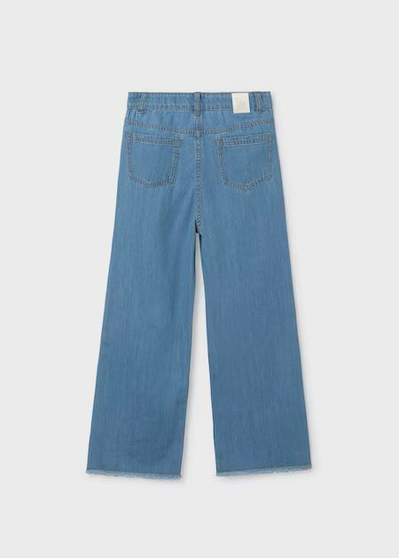 Pantalón largo tejano fluido