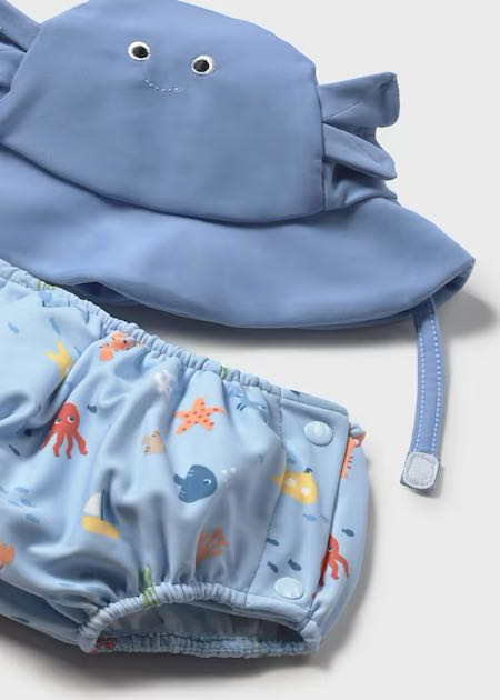 Conj bañador pañal y gorro