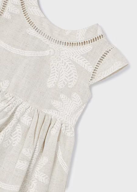 Vestido palmeras puff