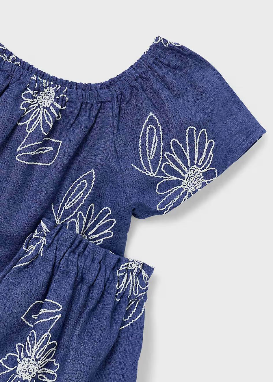 Conj falda lino estampado