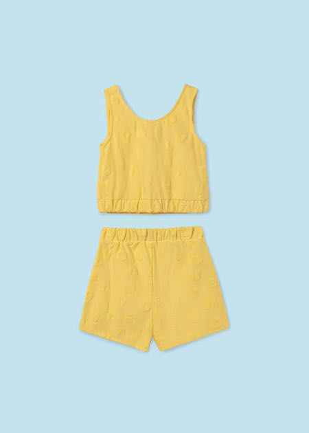 Conjunto short punto toalla