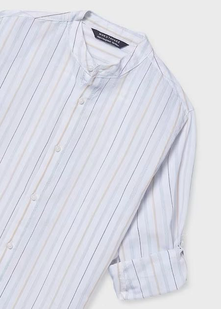 Camisa m/c cuello mao