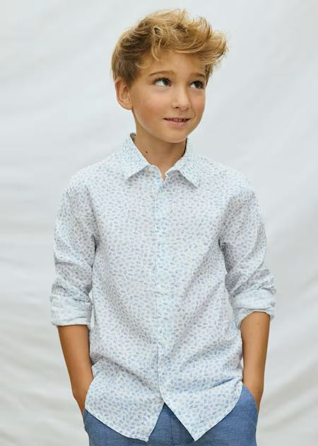 Camisa m/L cuello camisero