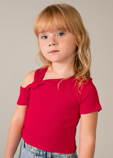 Camiseta m/c asimétrica