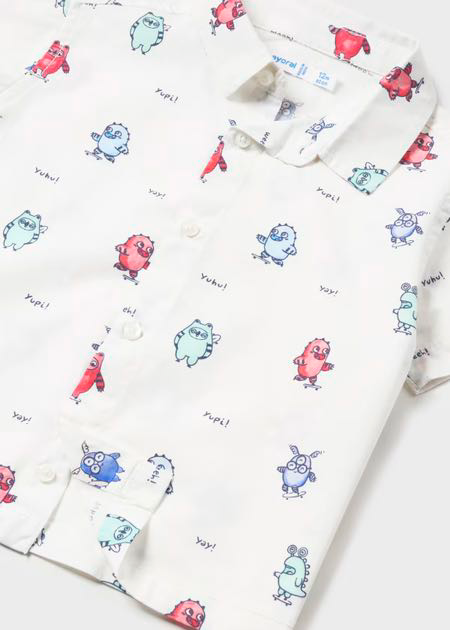 Camisa m/c estampada