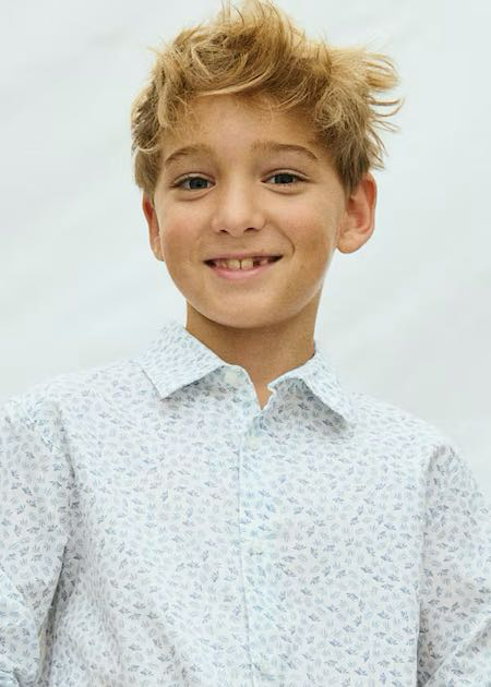 Camisa m/L cuello camisero