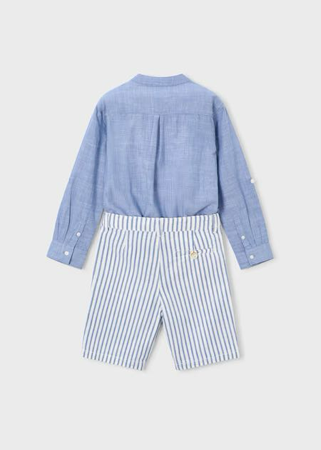 Conj bermuda camisa m/L c/ma
