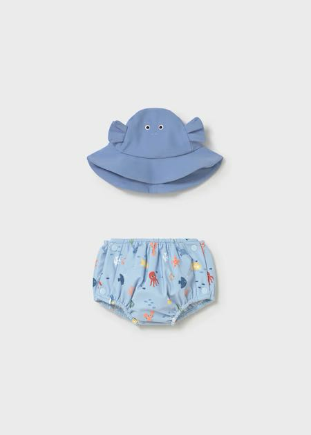 Conj bañador pañal y gorro