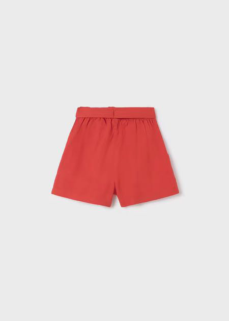 Pantalón corto falso lino
