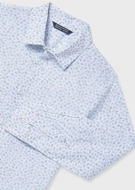 Camisa m/L cuello camisero