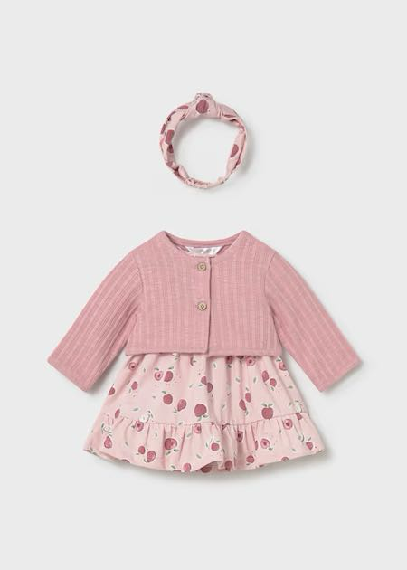 Conjunto vestido 3 pzas