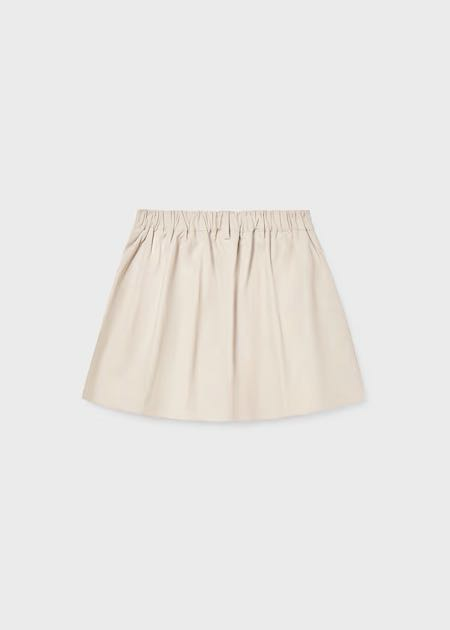 Falda pantalón plana gabardina