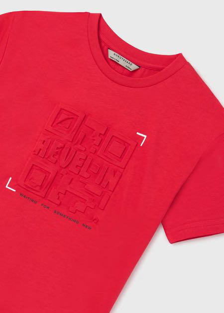 Camiseta m/c embossed