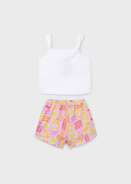 Conj short estampado