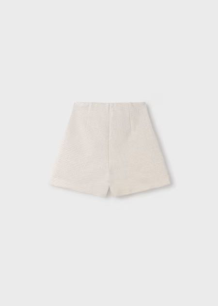 Pantalón corto punto tweed