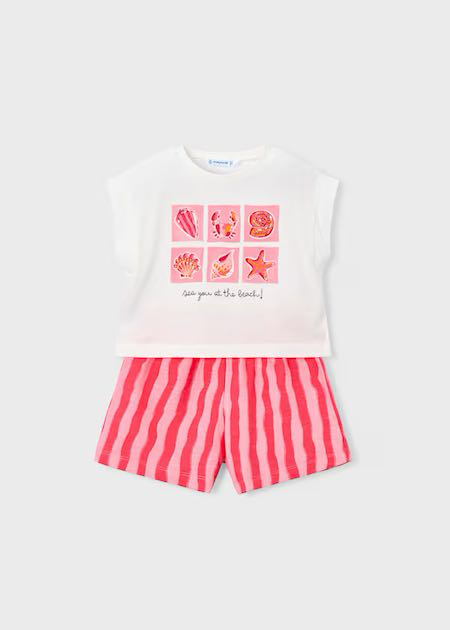 Conj short felpa