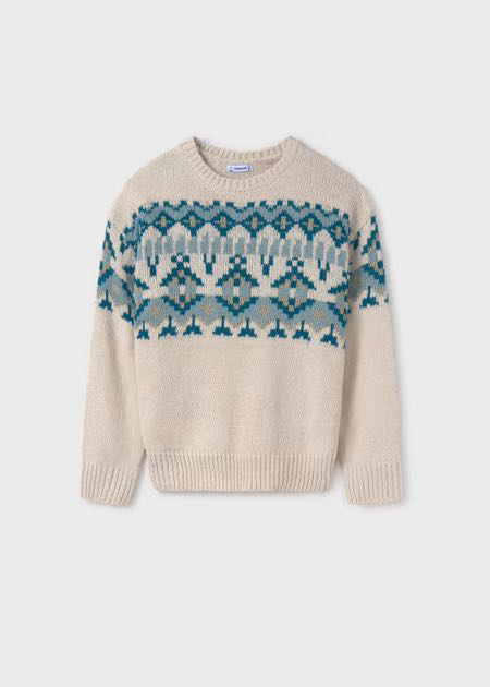 Jersey jacquard cenefa